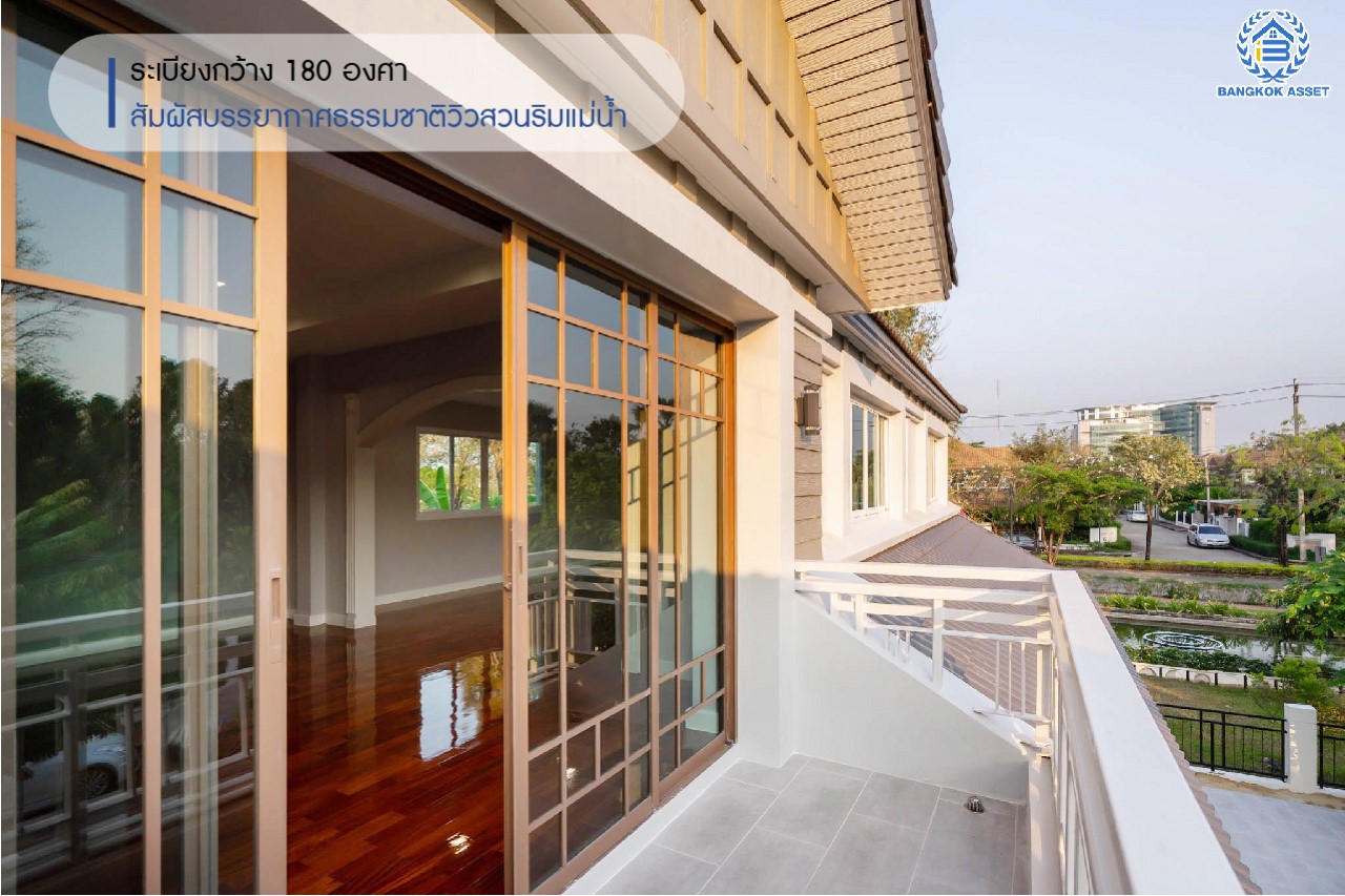 คฤหาสน์ตกแต่งใหม่ หลังใหญ่ที่สุดเท่าที่เคยมีมา!! แบรนด์ Sansiri ม.เศรษฐสิริ สนามบินน้ำ แปลงมุม ดีไซน์สุด Luxury ทำเลโซนเมือง! เนื้อที่ 121.3 ตร.ว. บนพื้นที่ใช้สอยถึง 510 ตร.ม. ฟังก์ชันจัดเต็ม 4 ห้องนอน 5 ห้องน้ำ 1 ห้องแม่บ้าน 1 ห้องอเนกประสงค์ จอดรถได้ถึง 5 คัน บนทำเลใกล้เซ็นทรัลรัตนาธิเบศร์ และ MRT สายสีม่วง "สถานีแยกนนทบุรี1"